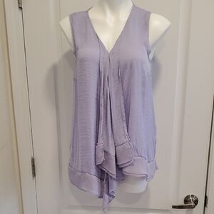 Simply Vera Vera Wang Lavender Sleeveless V-Neck Ruffle-Trim Camisole